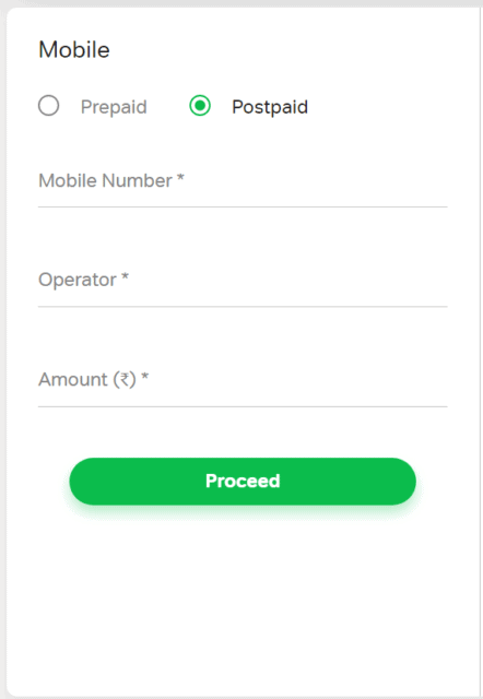 Airtel bill payment: top up online