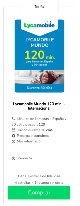 Recargar saldo Lycamobile : ofertas