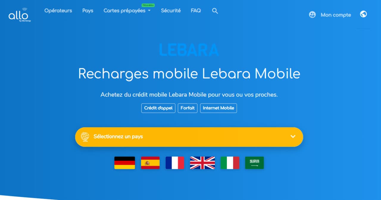 Recarga Lebara fácil: recargas y minutos